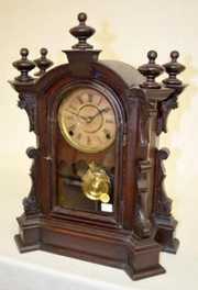 Ingraham Walnut “Angora” Shelf Clock