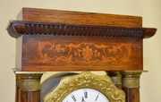 Inlaid  French T&S Portico Clock