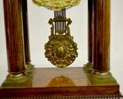 Inlaid  French T&S Portico Clock