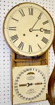 Oak Ithaca No. 4 Calendar Clock