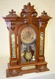 Gilbert Walnut “Amphion” Parlor Clock