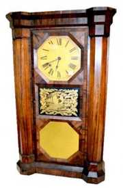 Seth Thomas 2 Weight Mirror Front Clock