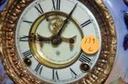 Ansonia Register Cobalt Blue China Clock