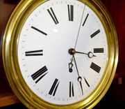 Mahogany Pinwheel Jewelers Regulator Clock