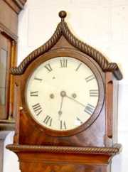 English Onion Top 8 Day Tall Case Clock