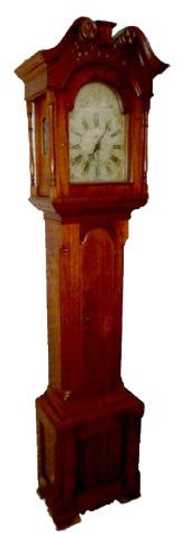 American Walnut Time & Calendar Tall Case Clock