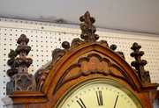 Huge English Hanging Fusee Bracket Clock on Shelf