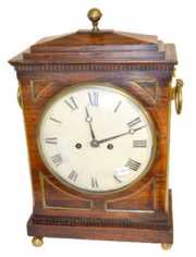 Antique Rosewood Double Fusee Bracket Clock