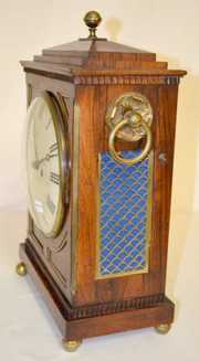 Antique Rosewood Double Fusee Bracket Clock