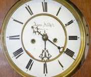 Signed Two-Weight Vienna Wall Clock