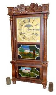 Birge & Mallory Carved Triple Decker Clock