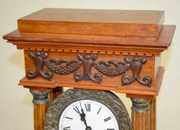 French 4 Column Portico Clock