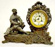 Waterbury Antique Artist Male Statue Clock