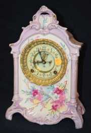 Ansonia Royal Bonn La Mayenne China Clock