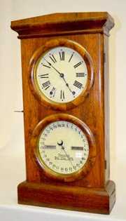 Seth Thomas Double Dial T&S Clock