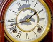 George B. Owen Ornate Carved Parlor Clock