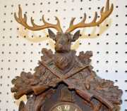 Lux Lrg. Cuckoo Clock w/Deer Head