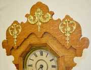 S.T. Metal Series No. 1114 Oak Case Clock