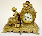 Ansonia \”Vassar\” Antique Statue Clock.