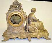 Ansonia \”Vassar\” Antique Statue Clock.