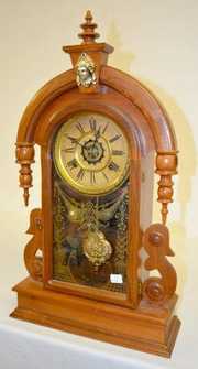 Waterbury Oak “Parisian” Parlor Clock