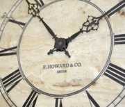 E. Howard Mini Repro Faux Marble Front Clock