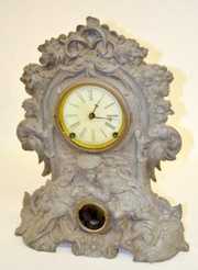 N. Muller No. 66 Iron Front Shelf Clock