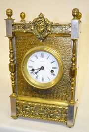 Seth Thomas Metal & Brass Shelf Clock