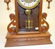 George B. Owens Lion Head Parlor Clock