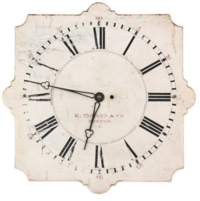 E. Howard No. 20 Marble Front Wall Clock