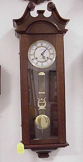 Watham 31 Day Chime Clock, Cherry Wood, 40″ Tall,