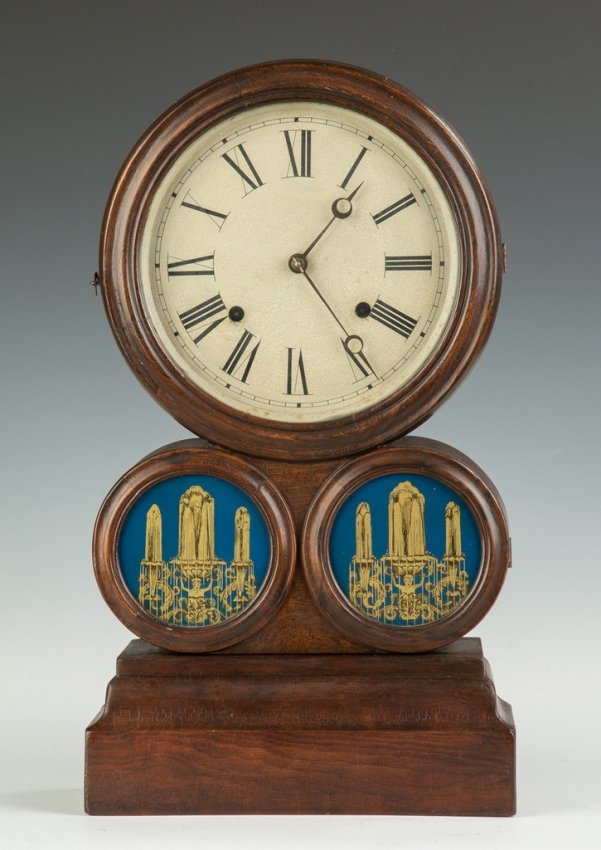 E. Ingraham Spectacle Shelf Clock