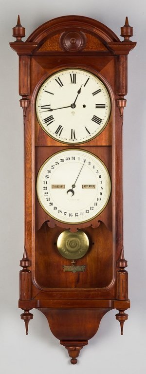 Seth Thomas Double Dial Calendar Clock