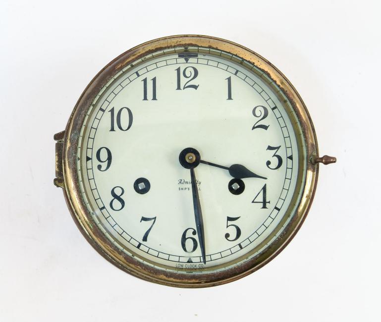 ADMIRALTY SHIPS BELL DECK CLOCK