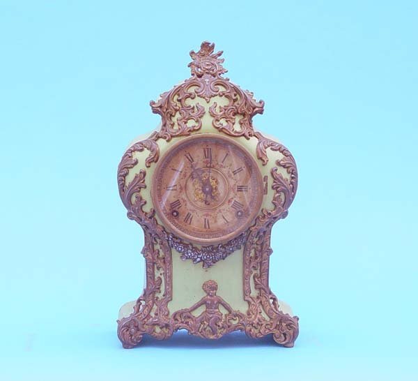 F. Kroeber Boudoir Ornate Mantel Clock