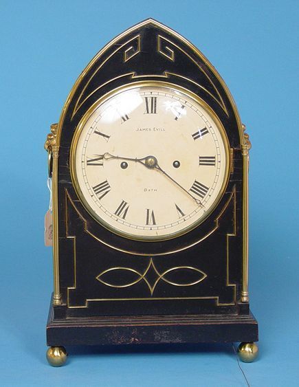 English Regency Inlaid Fusee Bracket Clock