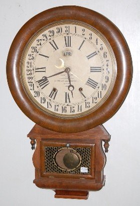 Ansonia Terry’s Pat. Wall Improved Calendar Clock