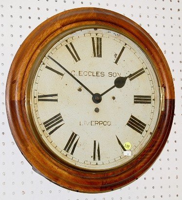 18″ Liverpool Antique Fusee Gallery Clock