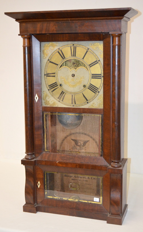 Antique Birge, Gilbert & Co. Triple Decker Clock