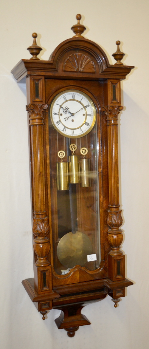 Antique Grand Sonnerie 3 Weight Vienna Regulator Clock