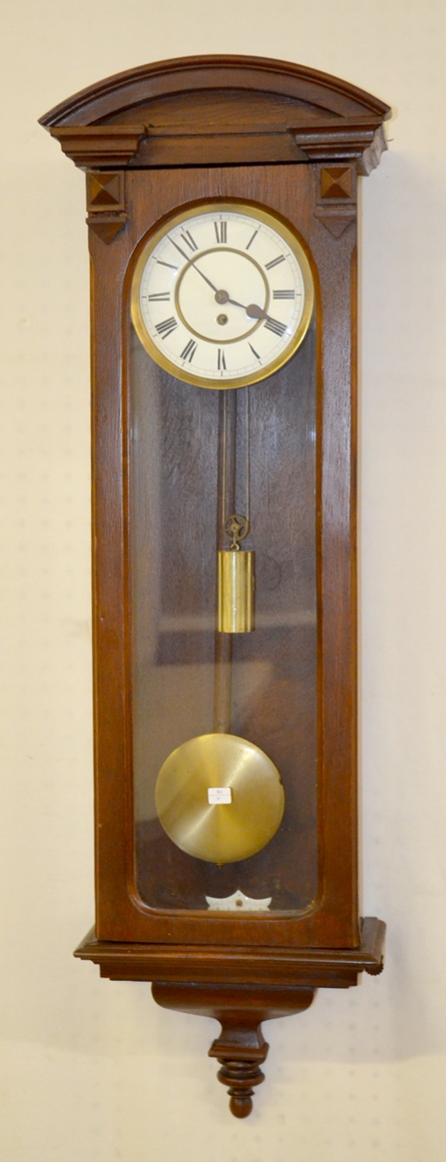 Antique One Weight Vienna Regulator Wall Clock