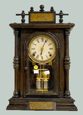 Ansonia Walnut “Louis XIV” Shelf Clock