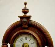 E.N. Welch “Parisian” Walnut Mantel Clock