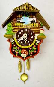 3 German Miniature Hanging Cuckoo Clocks