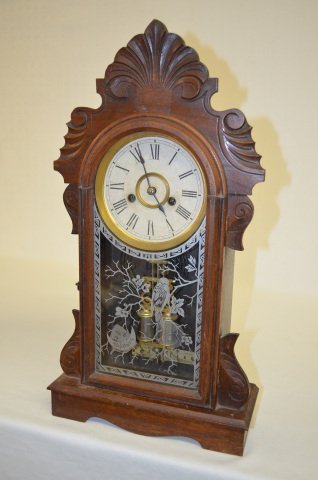 Ansonia “Equal” Walnut Mantel Clock