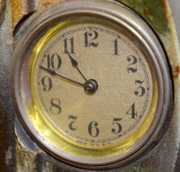 Cast Iron Figural Ship Clock