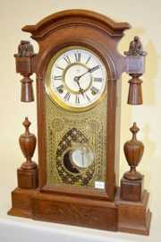 F. Kroeber “Kansas” Walnut Shelf Clock