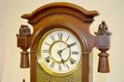 F. Kroeber “Kansas” Walnut Shelf Clock