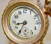 Novelty Figural Clock with Waterbury Works