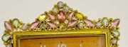 Swiss Jeweled Dresser Clock w/Alarm